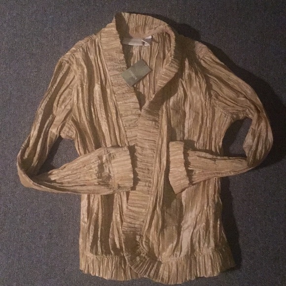Chico’s Star ⭐️ Dust Gold Jacket/ Blazer - Picture 1 of 5